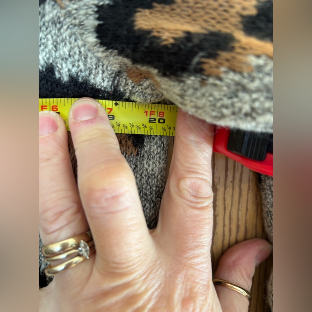 Apt. 9 Leopard Open Front Long Cardigan - Picture 7 of 8